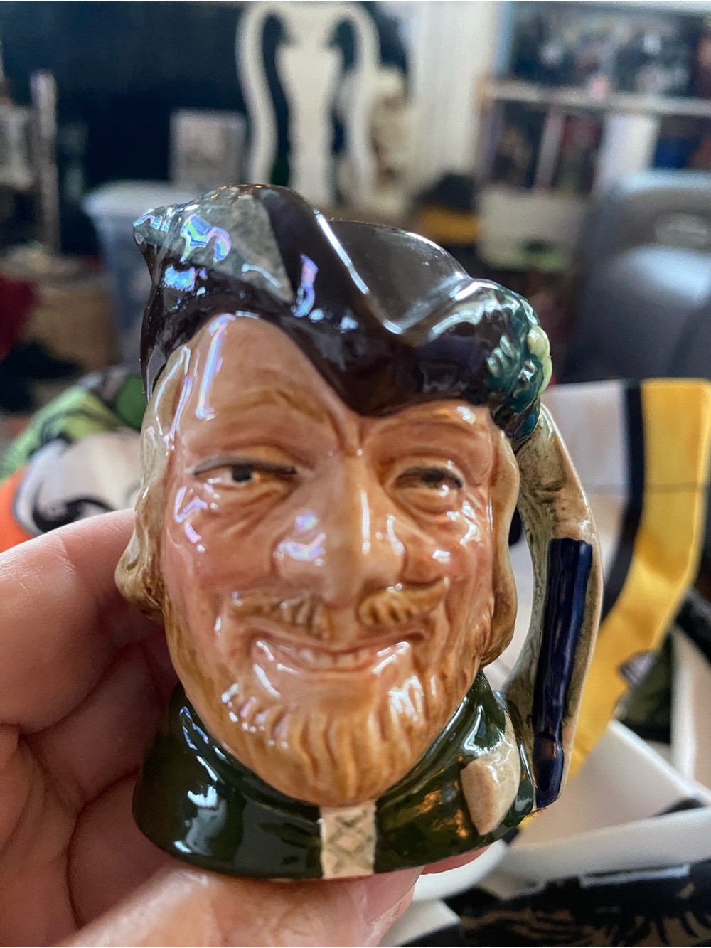 Royal Doulton vintage Robin Hood small shot glass toothpick holder mug